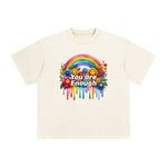 You are Enough Rainbow & Blossom Graphic Tee-INNBLAC Fashion Apparel