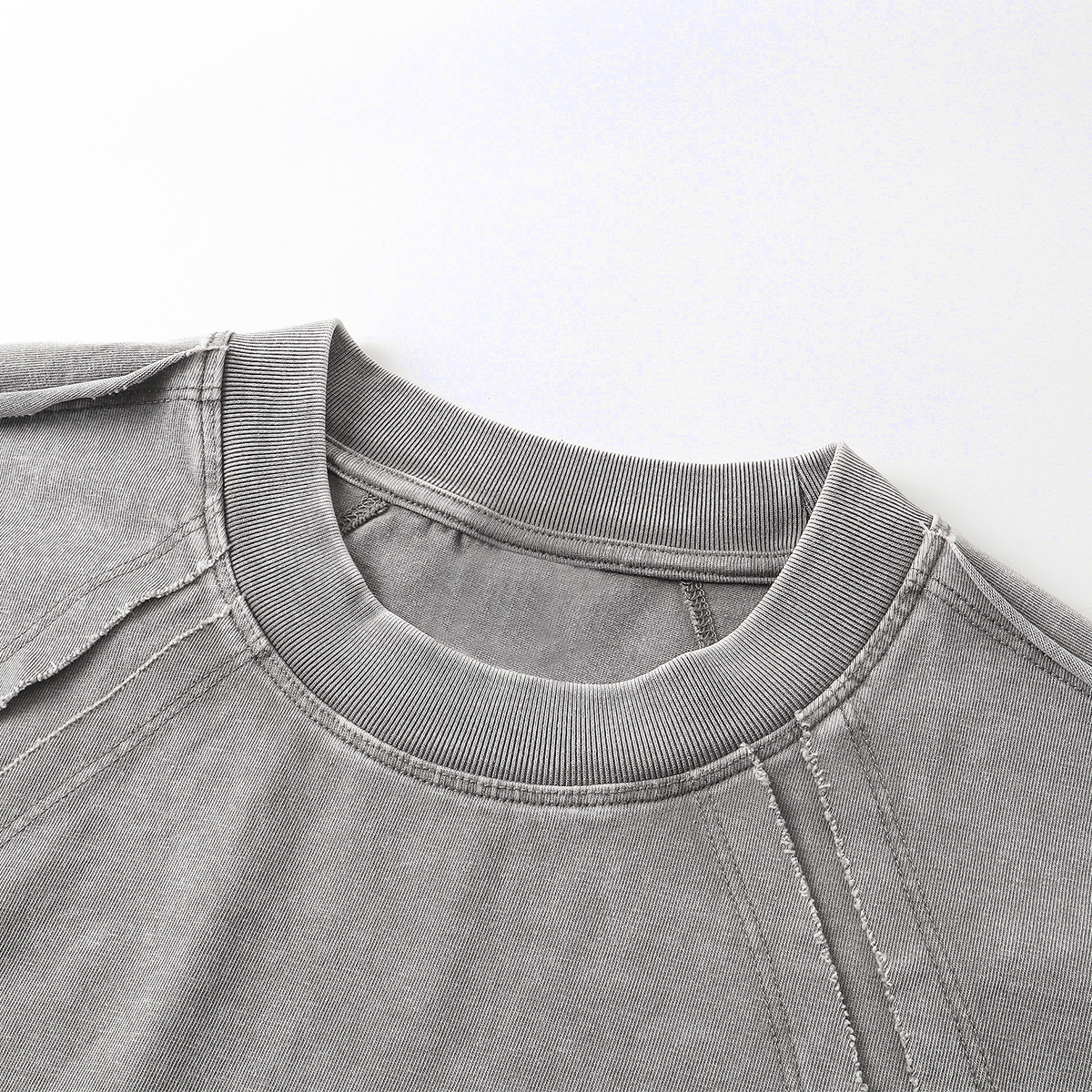 Raw Edge Patchwork Muscle Tank 8.25oz