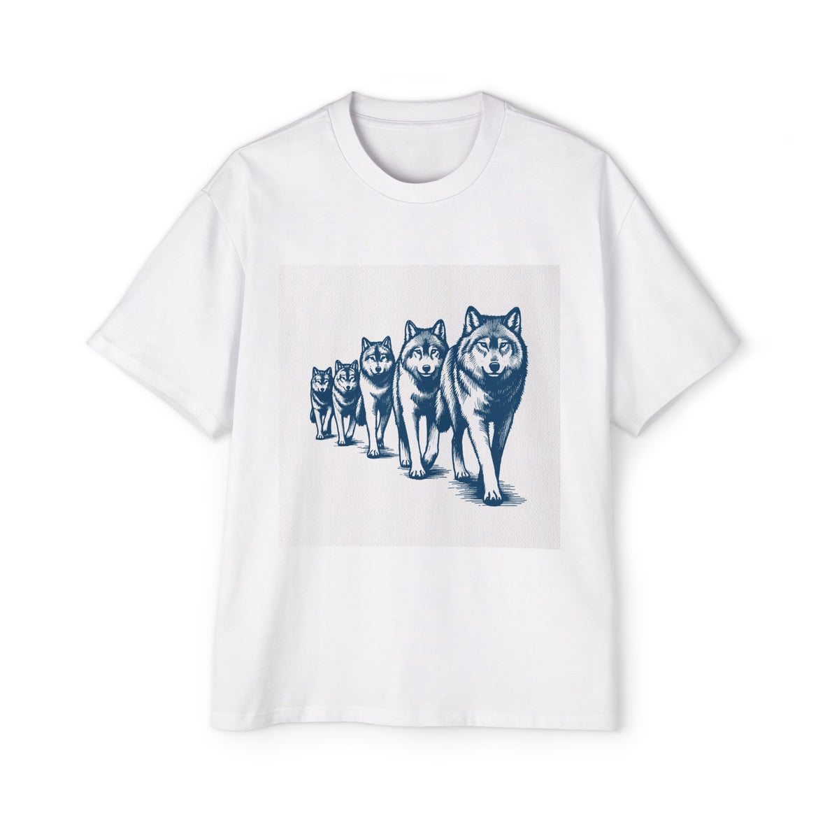 Wolves Vintage Graphic Tee-INNBLAC Fashion Apparel
