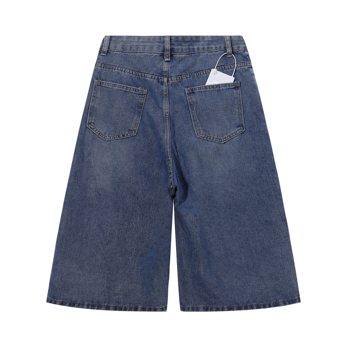 Bermudas vaqueras rasgadas con parches de camuflaje