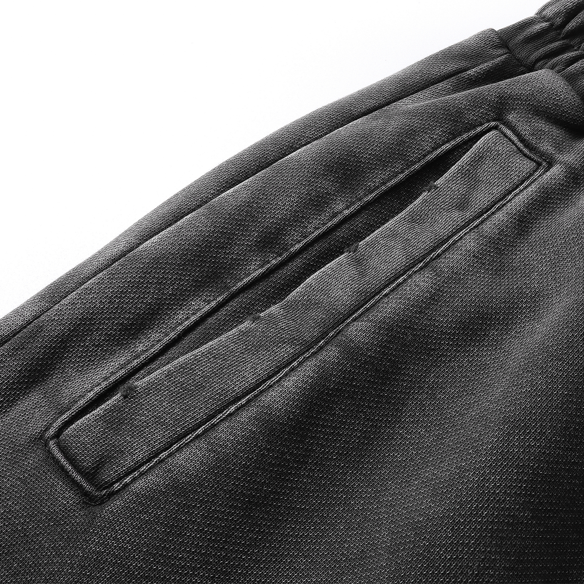 Ripped Hem Loose Fit Cotton Sweatpants