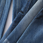 Distressed Paint Splatter Barrel-Leg Jeans