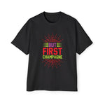 BUT FIRST CHAMPAGNE Graphic Tee-INNBLAC Fashion Apparel