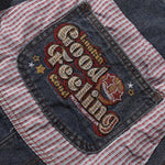 Embroidery Patchwork Denim Cargo Overalls