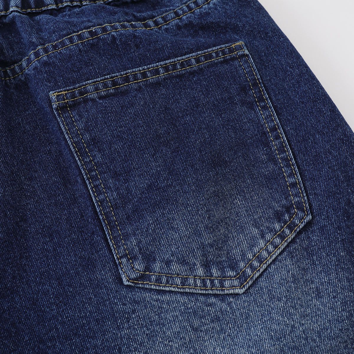 Star Patchwork Denim Bermuda Shorts