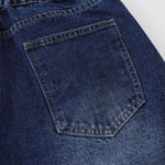 Star Patchwork Denim Bermuda Shorts