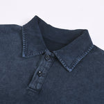 Stone-Washed Cotton Polo Shirt 9.3oz