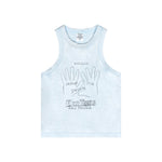 Washed Distressed Graphic Crop Tank-INNBLAC Fashion Apparel
