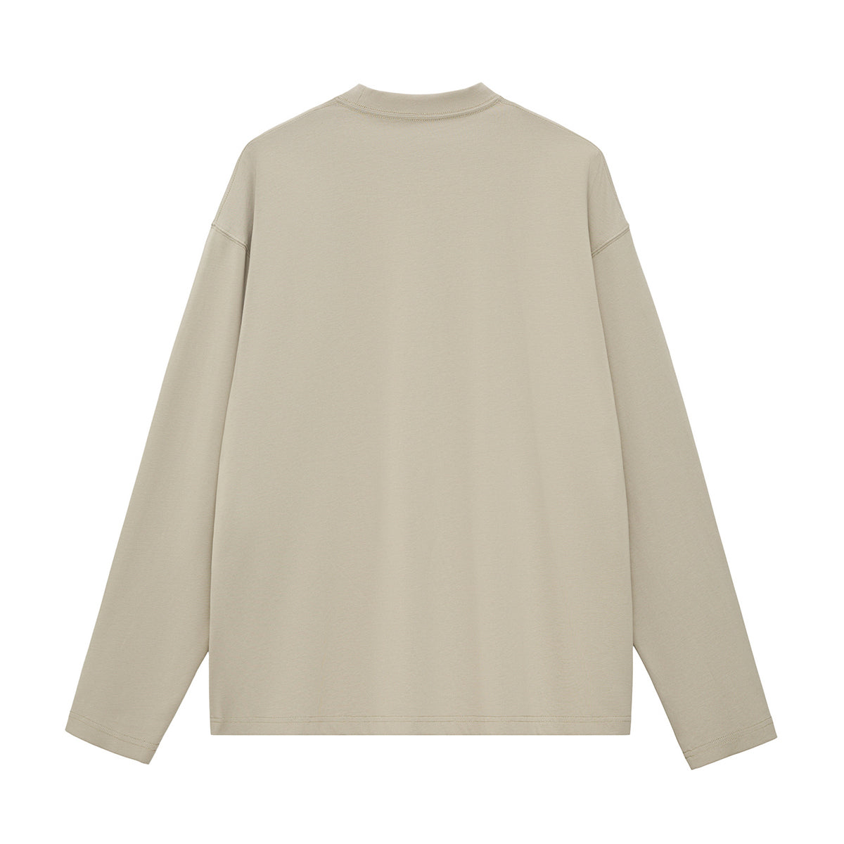 Solid Long-Sleeve Cotton T-Shirt 270gsm