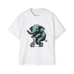 Elephant Riding Bicycle Graphic Tee-INNBLAC Fashion Apparel