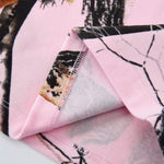 Pink Camo Leaf Print Single Shoulder Comfort Tank