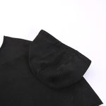 Raw Edge Sleeveless Muscle Hoodie