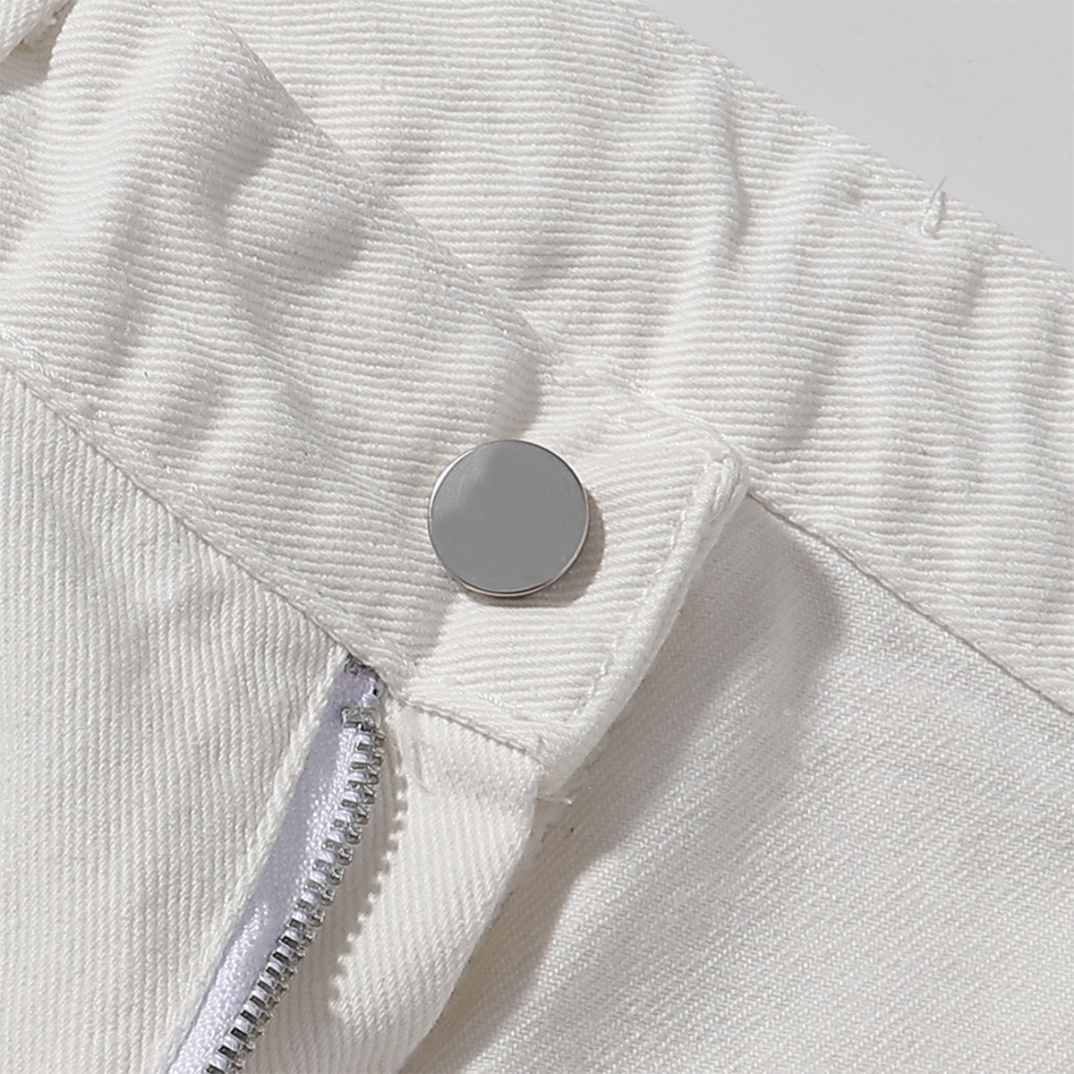 Snap Closure Flared Hem Utility Cargo Pants