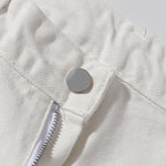 Snap Closure Flared Hem Utility Cargo Pants