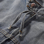 Zip-Up Baggy Denim Jacket