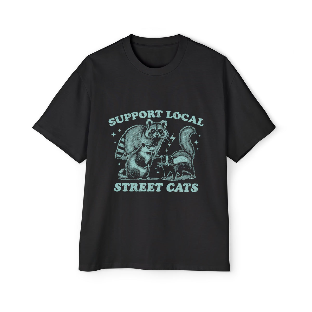 Support Local Street Cats Graphic Tee-INNBLAC Fashion Apparel