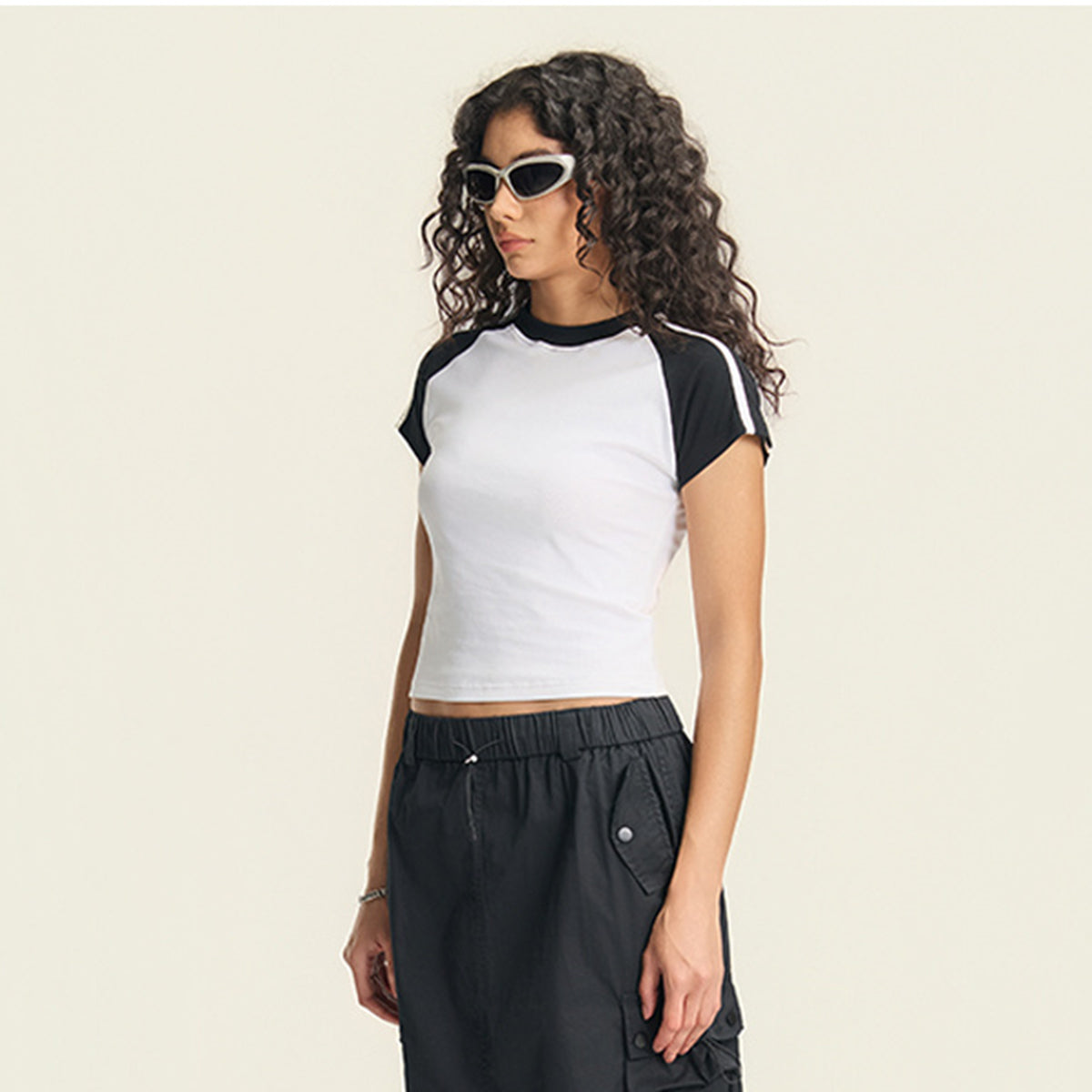 Women’s Color Block Raglan Tee