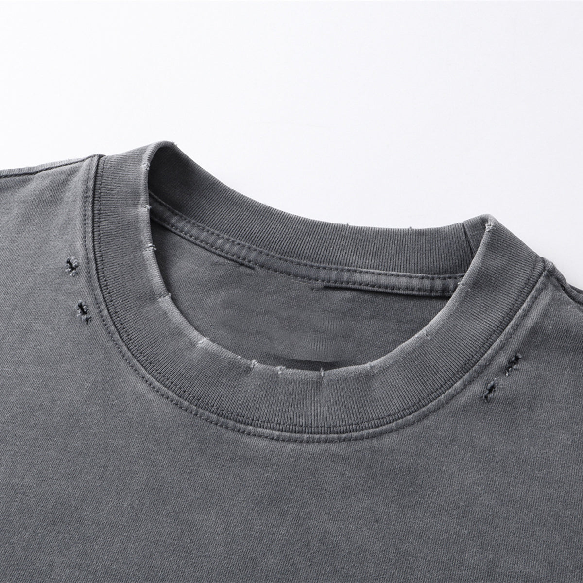Utility Pocket Distressed Washed Oversized Street Tee