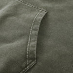 Stone-Washed Mock Two-Layer Hoodie