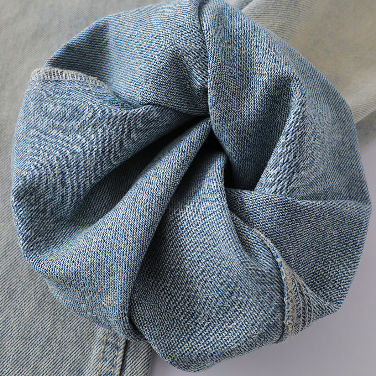 Wrinkle Wash Loose Straight Jeans