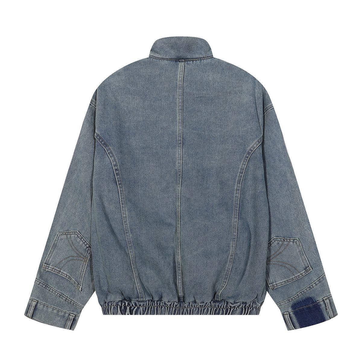 Deconstructed Denim Bomber Jacket
