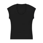 Classic Scoop-Neck Ribbed Sleeveless Top 250gsm