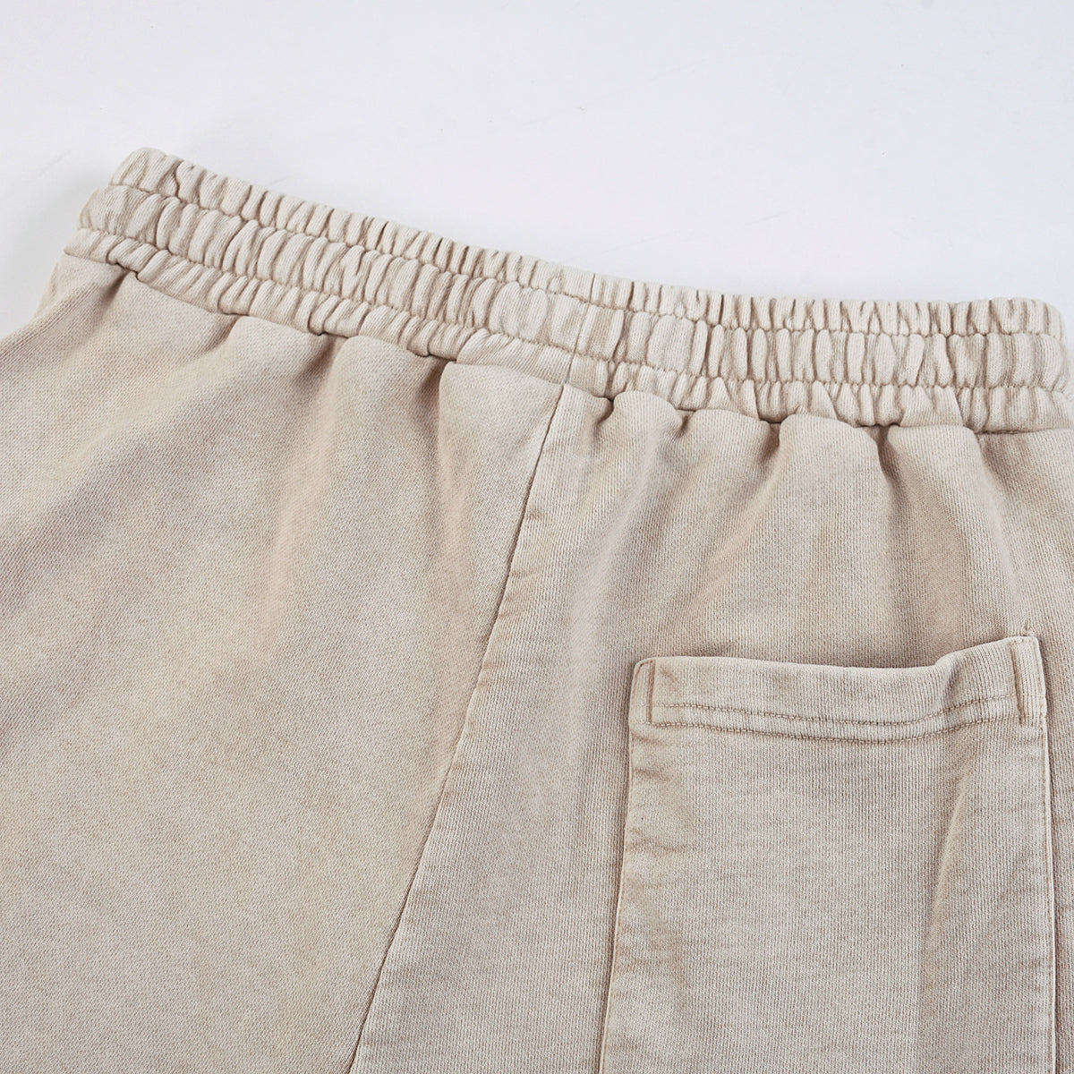 Men's Casual Washed Drawstring Sweat Shorts