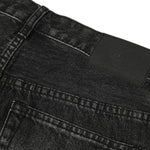 Gradient Fade Knee-Ripped Baggy Jeans