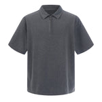 Zippered Polo Soft Cotton Everyday Casual Stylish Tee