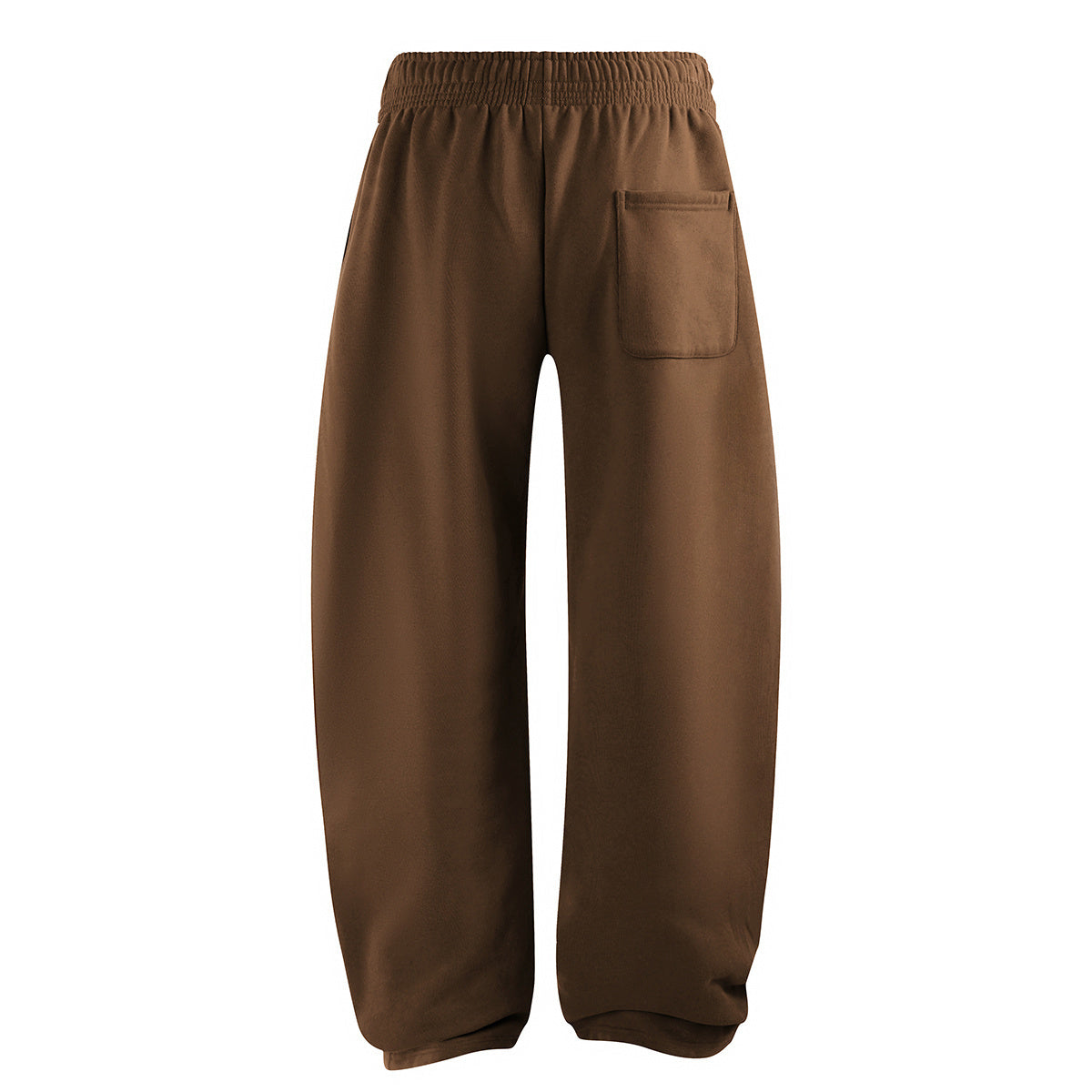 Elastic Drawstring Waist Fleece Jogger Pants