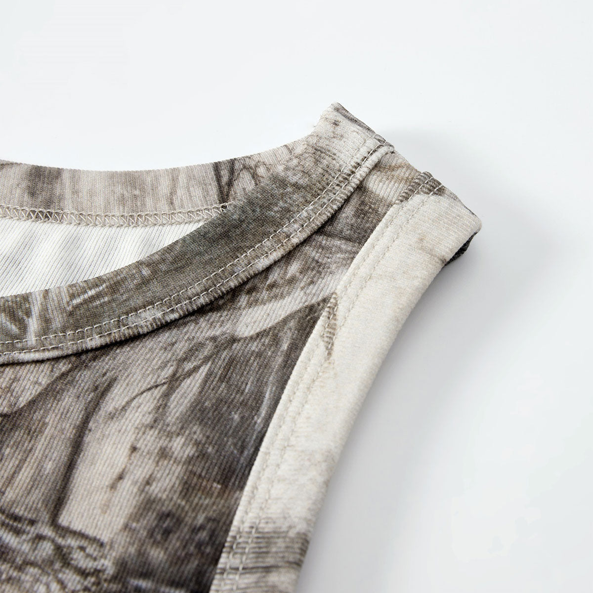 Nature Inspired Camo Forest Print Sleeveless Tank