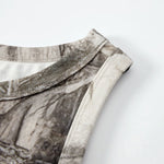 Nature Inspired Camo Forest Print Sleeveless Tank