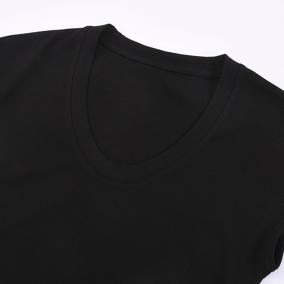 Classic Scoop-Neck Ribbed Sleeveless Top 250gsm