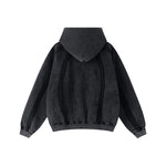 Double Slider Fleece Deconstructed Hoodie