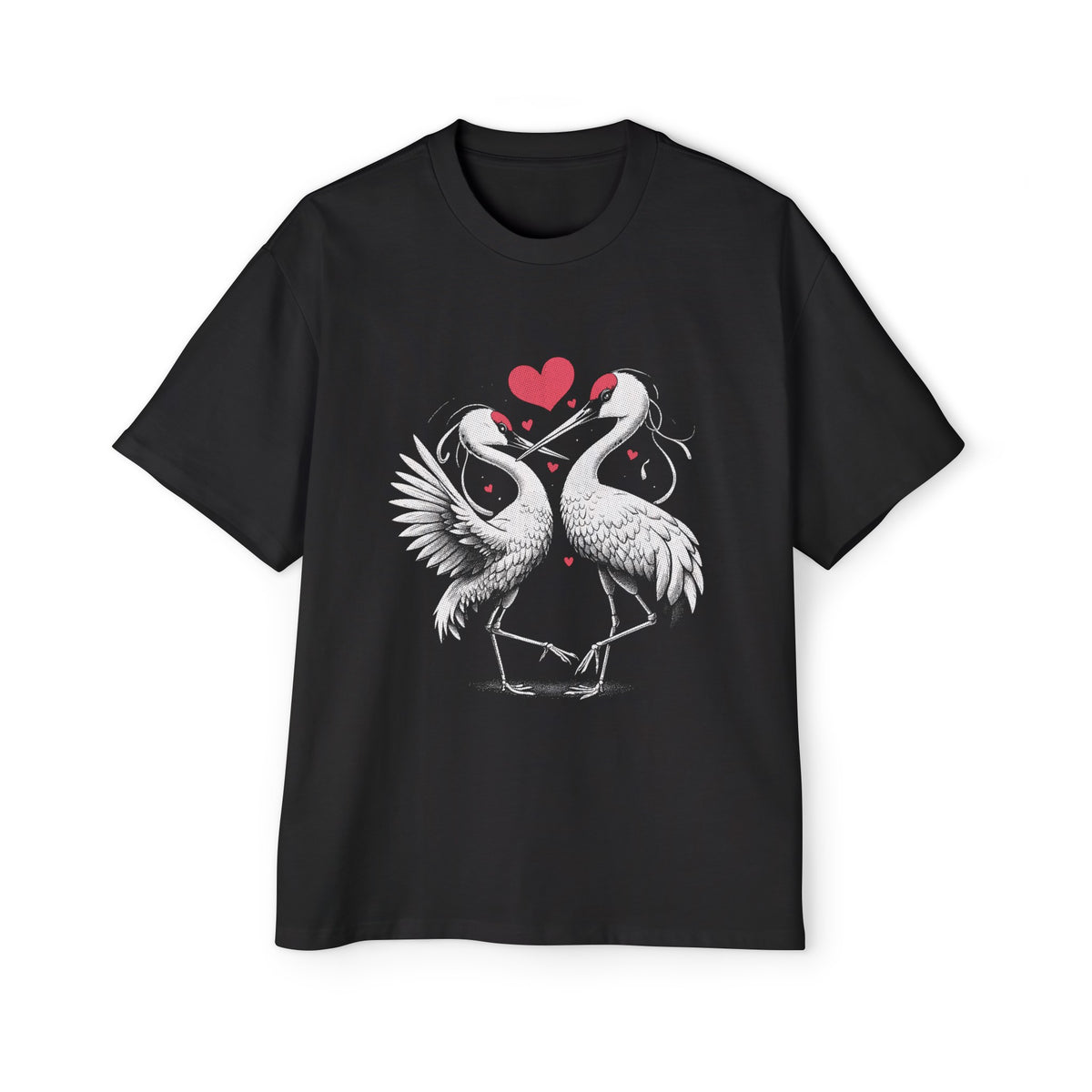 Sandhill Cranes Dancing With Love Graphic Tee-INNBLAC Fashion Apparel