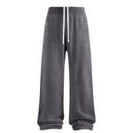 Sweatpants Washed Wide-Leg Vintage Streetwear Joggers
