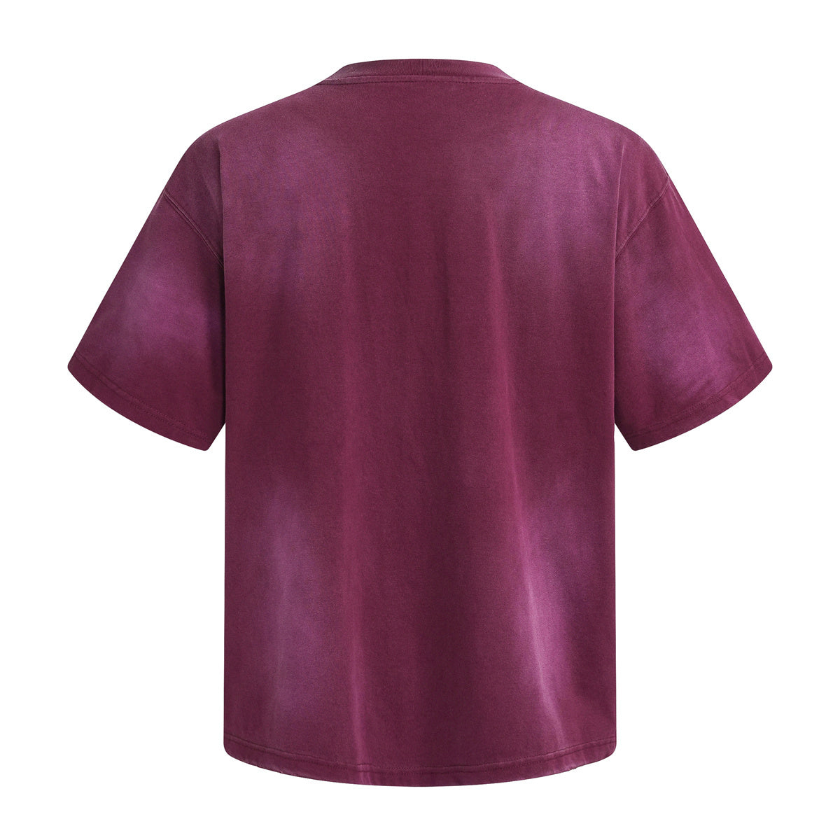 Swirl Dyed Distressed Pocket Loose Fit Crew Tee