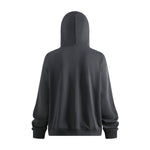 Unisex Full-Zip Fleece Layered Hood Hoodie