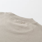 Washed Raw-Edge Pocket Clean Fit Crew Neck Tee