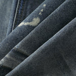 Wrinkle Wash Retro Ripped Baggy Jeans