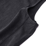 Black Washed Cotton Sleeveless T Shirt 8.25oz