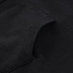 Black Stone Wash Sweatshirt Cardigan