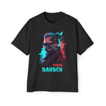 Cyber Barber Glitch Graphic Tee-INNBLAC Fashion Apparel