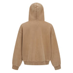 Vintage Oversized Full Zip Kangaroo Pocket Hoodie