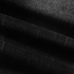 Black Acid Wash Distressed Wide Leg Denim Jeans