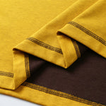 Contrast Stitching Sleeveless Crew Neck Casual Sport Tee