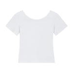 Women's Solid-Color Boat-Neck Cotton T-Shirt 210gsm