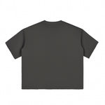 Boxy Cropped Raw Edge T-Shirt