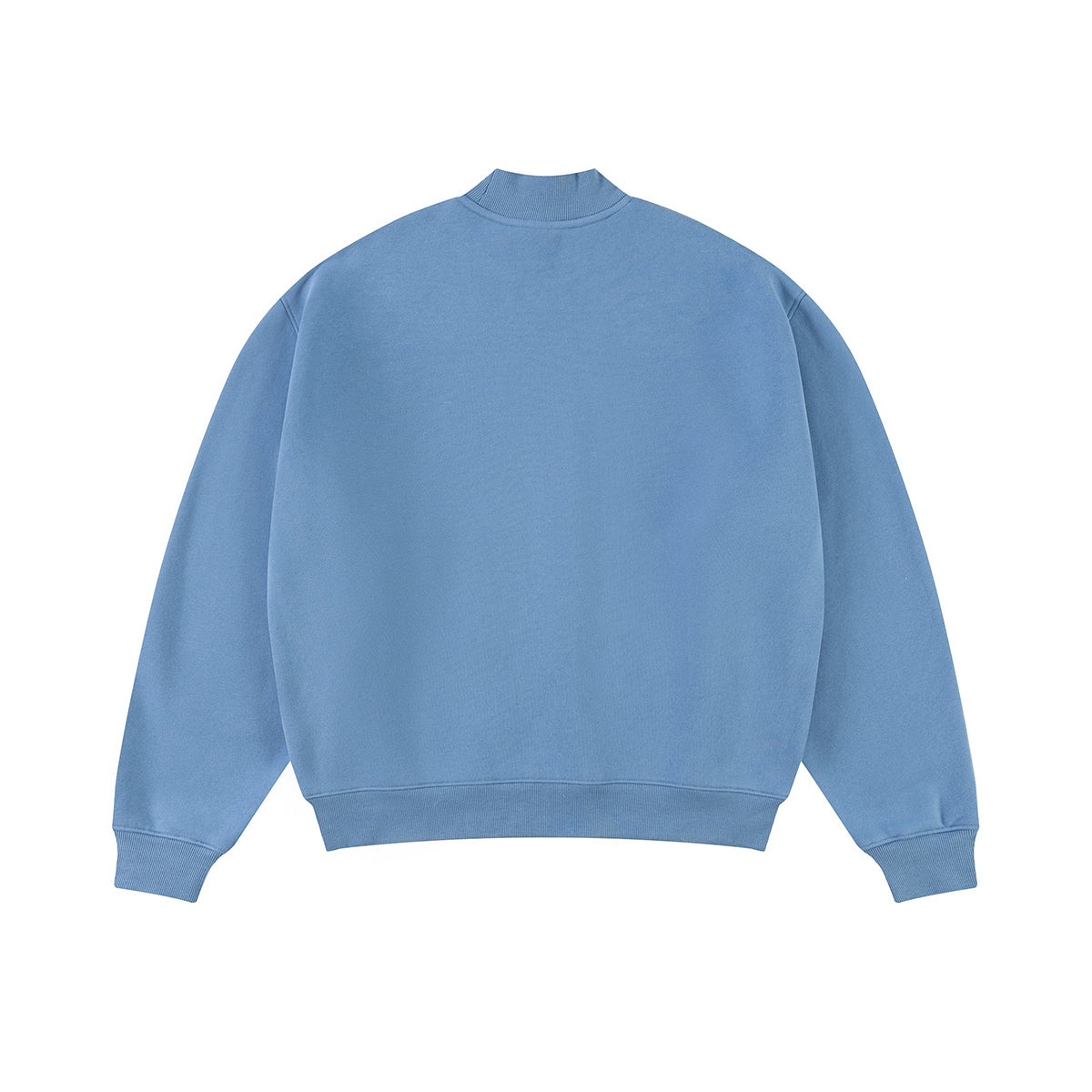 Soft Fleece Mock Neck Pullover Sweatshirt