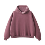 Vintage Wash Distressed Fleece Boxy Hoodie